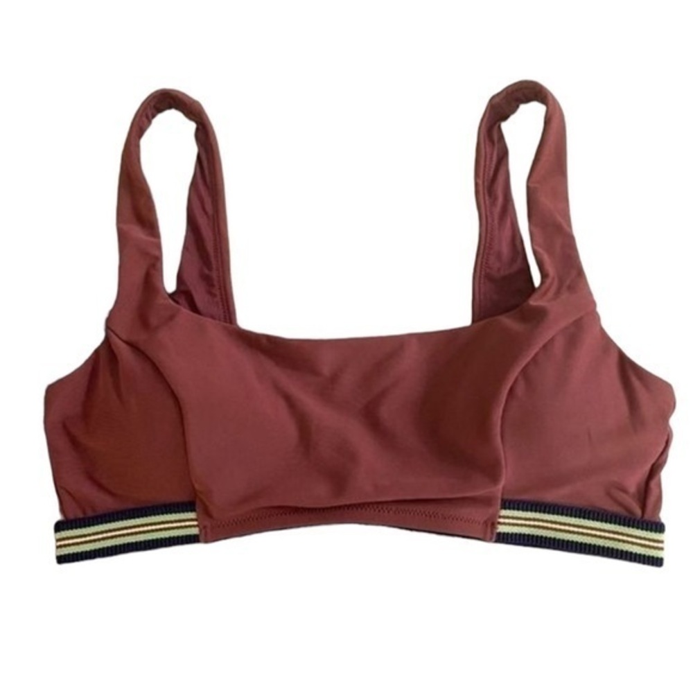 AERIE RUST/BROWN SCOOP SWIM TOP (L / B CUP)🔥